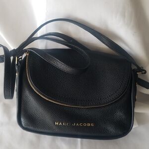 Marc Jacobs Black Pebbled Leather Crossbody Bag